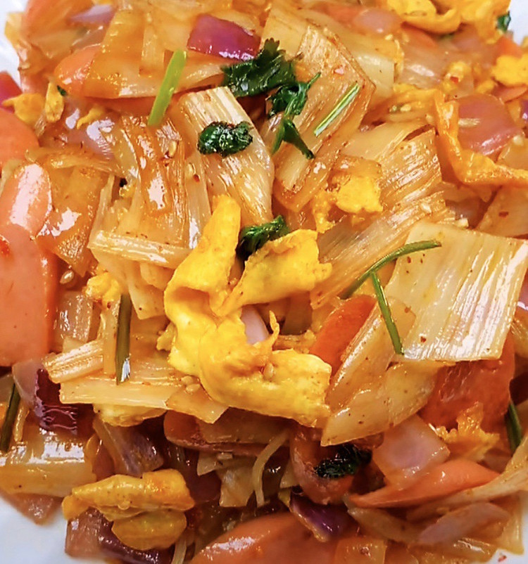 炒冷面的做法