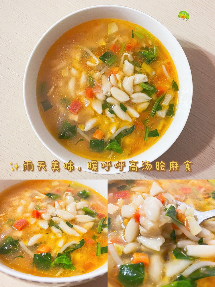 宝宝餐｜高汤彩蔬烩麻食的做法
