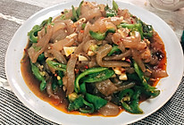 青椒炒魔芋的做法