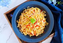 酸辣绿豆芽的做法