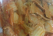 辣白菜炒肉的做法