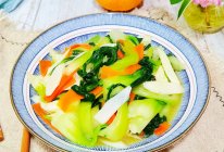 #带着美食出去浪#山药胡萝卜片炒青菜的做法
