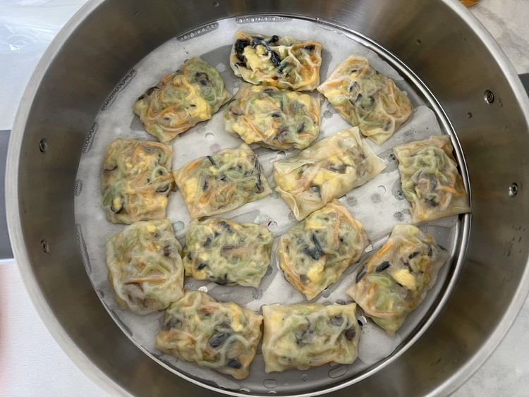 馄饨皮蒸饺的做法