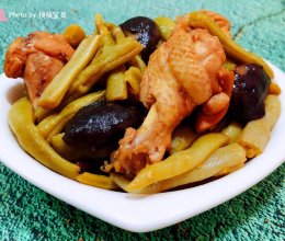 #刘畊宏女孩减脂饮食#豆角焖香菇鸡翅根的做法