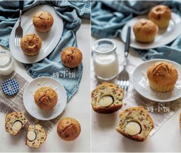 【葱香培根蛋麦芬】低糖低油咸味蛋糕的做法