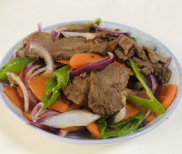 熟鹿肉炒胡萝卜的做法