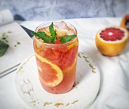 西柚冷泡茶的做法