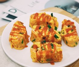 快手早餐：芝士培根厚蛋烧的做法