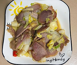 腊肉炒白菜的做法