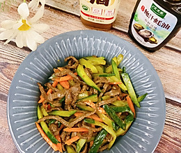 #年在一起 鲜才够味# 青瓜炒牛肉的做法