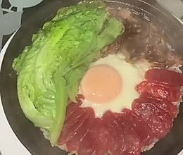 腊味煲仔饭的做法