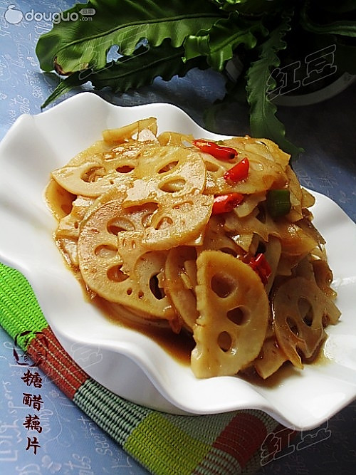 糖醋藕片的做法