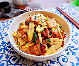 #春季食材大比拼#霍香竹笋小炒肉的做法