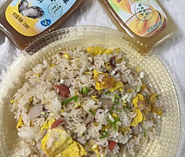 #鸡汁入家宴 感恩正当“食”#鸡汁洋葱蛋炒饭的做法