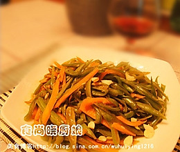 炒豆角丝的做法