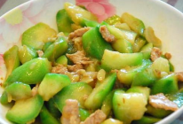 丝瓜炒肉的做法