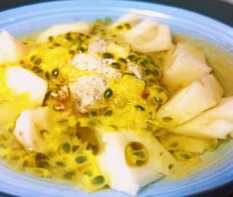 云南水果宴~百香果莲藕蒸肉饼的做法