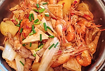 鸡脚明虾煲的做法