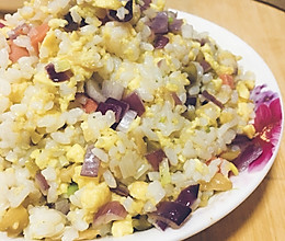 榨菜炒饭的做法