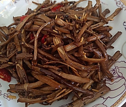 干煸茶树菇的做法