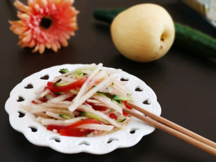 拌果蔬三丝的做法