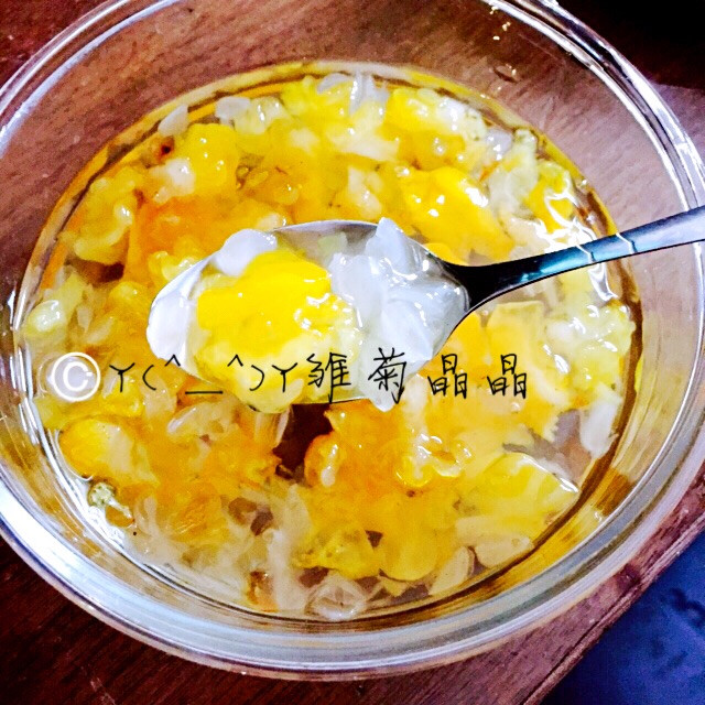周末早餐金耳汤的做法