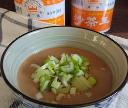 沙茶芝麻酱火锅蘸料的做法
