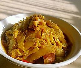 黄矮菜中几点红的做法