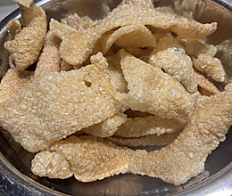 炸肉皮的做法