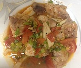 低碘飲食-二菜晚餐。有鐵板燒感覺的肉肉～的做法