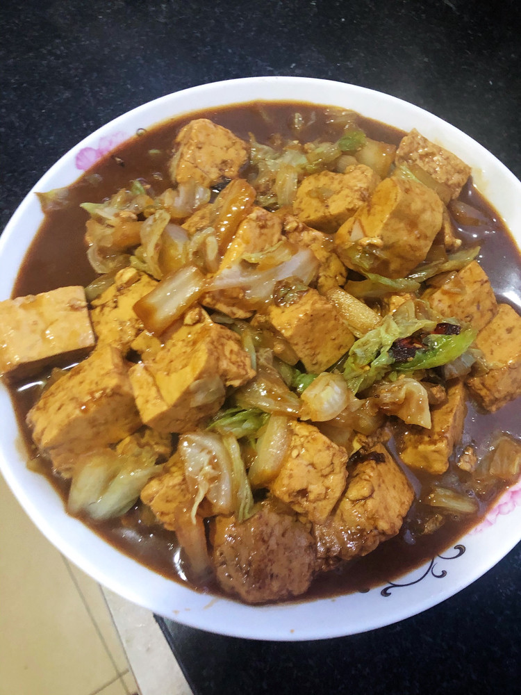 大白菜炖豆腐的做法