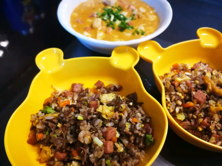 黑胡椒牛肉炒饭~儿童简餐系列的做法