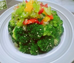 #纳福汇轻松喷出美味#低卡减脂餐！凉拌西兰花的做法