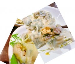 皮皮虾和虾仁双馅饺子的做法