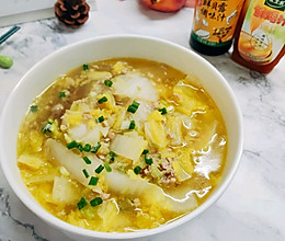 #万物皆可搭#白菜肉沫粉丝汤的做法