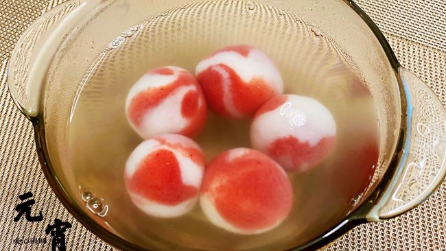 爱心红豆沙汤圆的做法