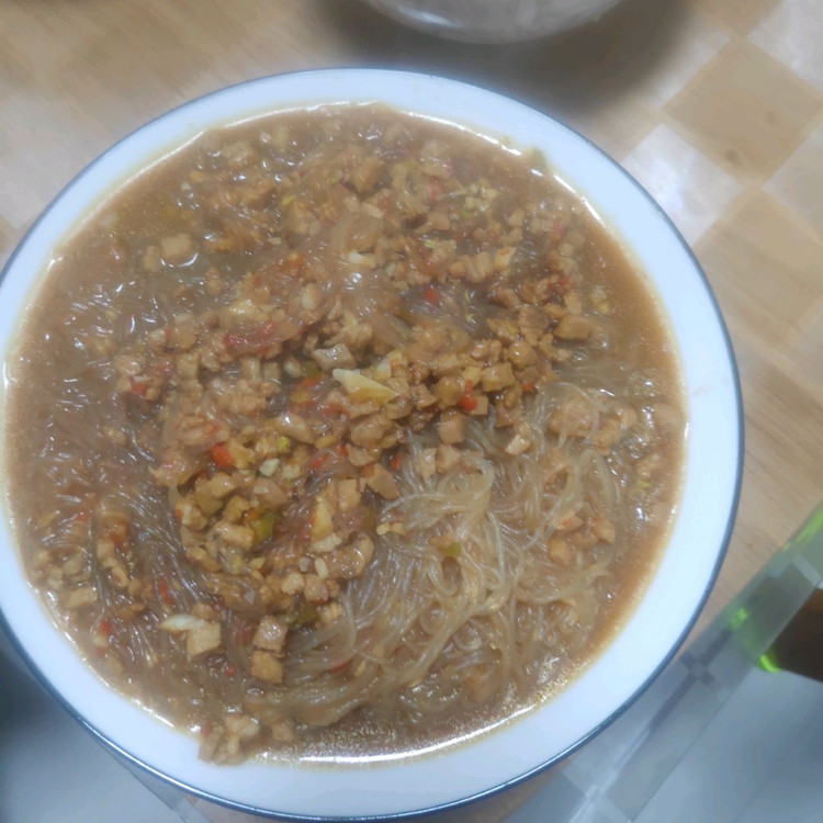 快手版肉沫粉丝的做法