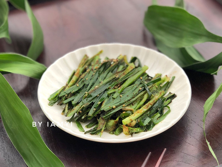 香烤韭菜的做法