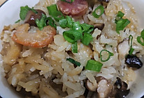 香菇虾米腊味糯米饭的做法