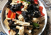 腐竹炒木耳的做法