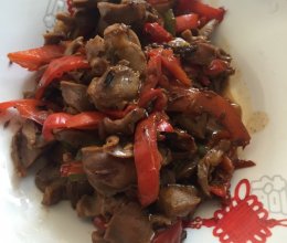 辣炒鸡胗的做法