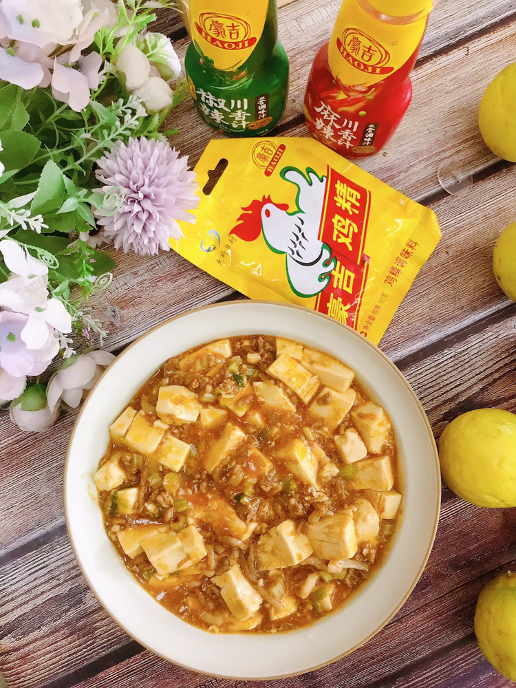 肉末烧麻辣豆腐的做法