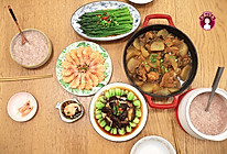 #助力高考营养餐# 高考晚餐4菜1粥，荤素搭配，营养均衡的做法
