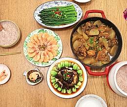 #助力高考营养餐# 高考晚餐4菜1粥，荤素搭配，营养均衡的做法