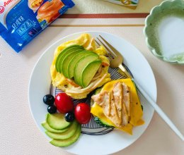 #安佳真草饲 营养护全家#快手简单减脂餐—贝果开放三明治的做法