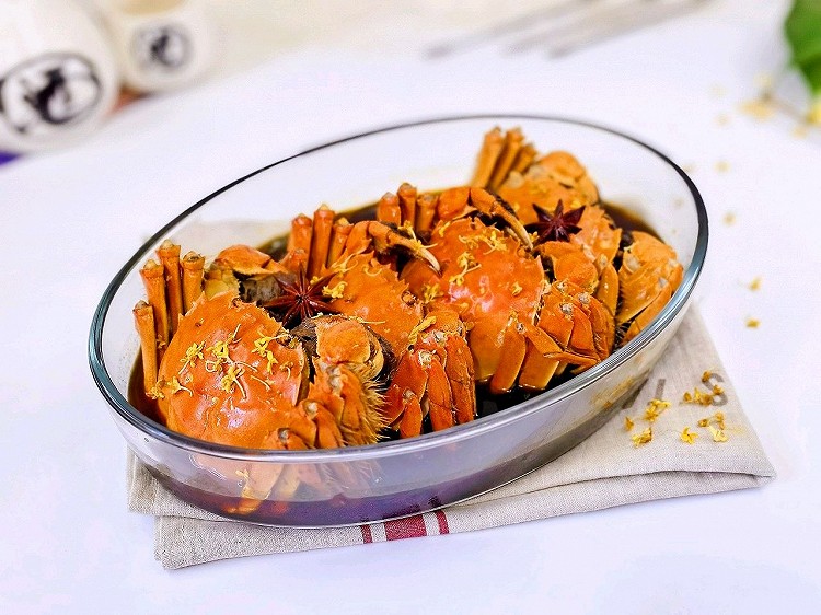 熟醉桂花大闸蟹的做法