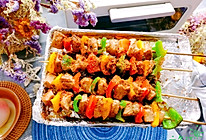 #爱乐甜夏日轻脂甜蜜#减脂解馋~彩椒鸡肉串的做法
