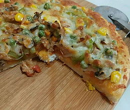 叉烧鸡肉披萨(自炒披萨酱)的做法