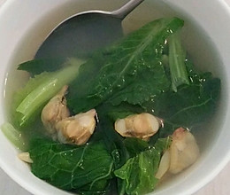 小白菜蚬子汤的做法