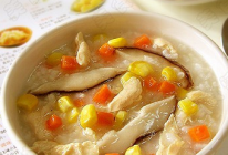 香菇鸡肉粥的做法